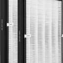 TTAP003 Replacement Filter, Compatible with TaoTronics TT-AP003 Air Purifier and VIVOSUN 5-in-1 Air Purifier, 3-in-1 Premium H13 True HEPA Filter, 2-Pack