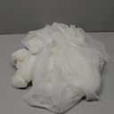 1010ft Cream White Tulle Backdrop Curtain with Lights String for Parites, Sheer Photo Curtain Backdrop Drapes for Wedding Party Photography Backgrounds (10ftx10ft, Ivory)