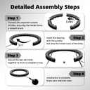 Weighted Hula Infinity Fitness Hoop for Adult Weight Loss, 2 in 1 Smart Fitness Workout Hula Circle Hoops with 26 Detachable Knots, Exercise Fit Hoop Suitable for Women and Beginners