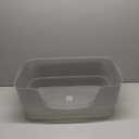 Extra Large Cat Litter Box with High Sides,Clear Jelly Color, Cat Boxes for Indoor Cats, XL Kitty Litter Pan, Jumbo Litter Box with Low Entry for Multiple Cats,Easy to Clean, Anti-Splashing