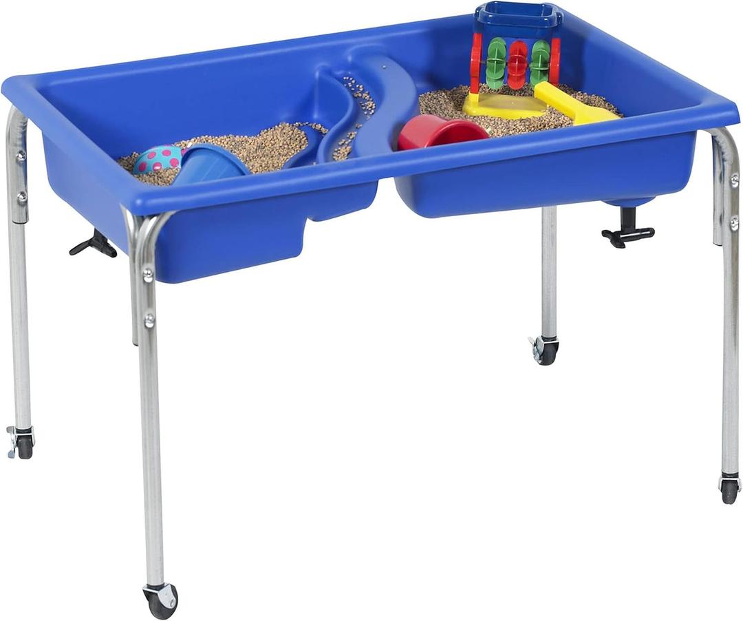 Children's Factory, 1138-18, Neptune Sensory Table & Lid, 18H, Blue, Kids Classroom, Preschool, Playroom or Kindergarten Autism Learning Activities, 18" Height