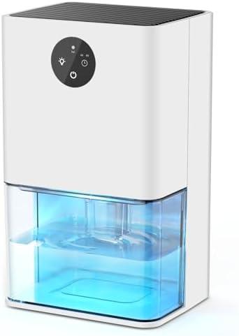 Dehumidifier, 95OZ Dehumidifier for Home 1000 Sq.Ft - Quiet with Auto Shut Off & Relaxing 7 Color Ambient Light,Ideal for Livingroom,Bedroom,Basement,RV,Closet