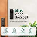 Blink Video Doorbell (newest model) Head-to-toe HD view, two-year battery life, and simple setup. Sync Module Core included System (Black)