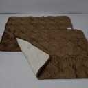 2 Pcs Sofa Headrest Covers, Brown 20" x 24"