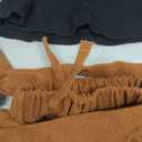 AMAWMW Toddler Baby Girl Fall Winter Clothes Long Sleeve Ruffle Shirt Corduroy Mini Skirt Infant Girl A-line Dress (9-12 Months)