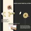 Round Design Single Cylinder Deadbolt with Keys, Exterior Keyed Dead Bolt Lock for Front Entrance Door Security, Polished Brass