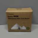 2 Pack and Play Sheets, Waterproof Mini Crib Sheets Fitted - 38x26 Organic Cotton Pack N Play Sheets for Graco Pack and Play Mattress, Playard Baby Crib Sheets,Neutral for Boy,Girl,Toddler(Soft White)