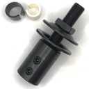 3-1/2 Short Shaft Arbor Extension fits 5/8" LEFT side shaft Motor Arbor or Threaded Shaft Adapter for Buffing Grinding Wheels/For Bench Grinder Qty 1