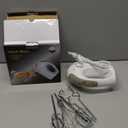 Handmixer - 5 Speed Portable Kitchen Mixer Electric Handheld with 5 Stainless Steel Accessories Whisk, Food Beater, Ivory (white)