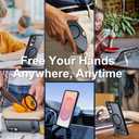SPIDERCASE Magnetic for Samsung Galaxy S25 Edge Case, [Compatible with Magsafe][ Military Grade Drop Protection] with Invisible Stand Shockproof Slim Case for S25 Edge 5G,Black