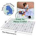 30 Pack | Disposable Splat Mats | Biodegradable + Compostable | THEO'S MATS | Under Highchair Splat Mat for Floor | Baby Led Weaning Supplies | (THEO001)