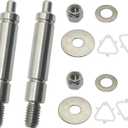 W10359269 Dryer Drum Shaft for Right Side, Replaces for AP6020386, 1878660, 339489, with W11236646 Washer and W10512946 Tri-Ring Retainers, 2 Sets