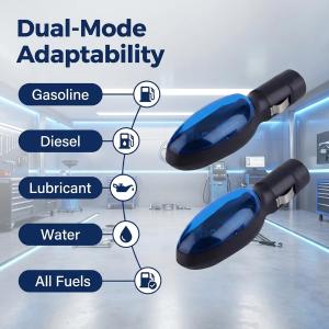 2 Pack Fuel Transfer No-Spill Device, Portable Automotive Spill Saver for Gasoline, Diesel, Water & Fluids, Plug and Play Fueling Assist Tool for Cars 