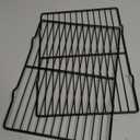 Adorila 2 Pack Cooling Rack for Baking, 8.3" x 11.4" Stainless Steel Grill Rack, Small Grid Baking Rack for Baking Cooking Roasting Oven (Black)