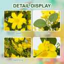 J'FLORU Artificial Large Spring Wreath 28 Inch Summer Wreaths for Front Door Yellow Daisy Wreath for Indoor Outdoor Home Decor and Easter Celebration