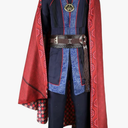 HLENOK Men's Cosplay Costumes Cloak Robe Medieval Master Dress Up Suits Halloween Masquerade Outfits Extra Large