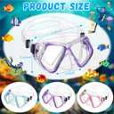 Fabbay 3 Pieces Swimming Diving Goggles With Nose Cover Adult Swim Snorkel Goggle Swim Goggle Pack Pool Goggles For Youth Men Women