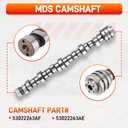 Upgrade MDS 5.7 HEMI Lifters Camshaft Kit with Head Gasket Set
Compatible with Dodge Ram 1500 Durango, Chrysler Aspen 2009-2018 Replace# HS26423PT 53022263AF 53021726AD 53021726AE