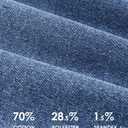 Zylioo Tall Jeans for Women 32"/34" Inseam Long Stretch Denim Pants Straight Leg Mid Rise Classic Fit for ExtraTallM Ladies (Blue)