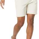 Amazon Essentials Men's Straight-Fit 7" Inseam Stretch 5-Pocket Shorts (White)