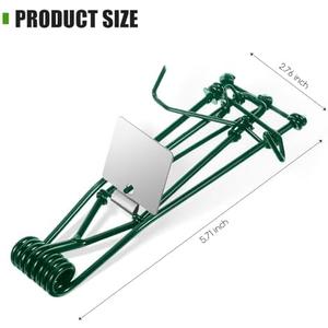 Qualirey 8 Pcs Outdoor Gopher Trap Easy to Set Mole Trap Weather Resistant Gopher Killer Vole with Red T Type Labels for Lawn Garden Farm (Green)