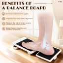 Ankle Balance Board Single Leg Foot Strengthener for Ankle Sprain Recovery & Knee Stability Strength Training & Plantar Fasciitis Relief