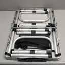 GREGIN Camping Table with Mesh Desktop, Lightweight & Portable Folding Grill Table, Height Adjustable Metal Outdoor Table for Camp, Cooking, BBQ, RV, Picnic-3 FT Black