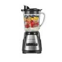 Hamilton Beach Power Elite Wave Action Blender For Smoothies, 40 Oz Glass Jar, 12 Functions Including Puree, Crush Ice, 700 Watts - Black (58148A)