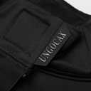 Hockey Shirt with Neck Guard for Adult and Youths,Long Sleeves Compression Shirt with Integrated Neck Guard (Black, L)