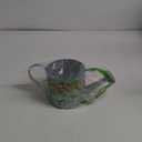 Hummingbird Flowers Multicolored 4.5 x 5 Metal Watering Can Planter