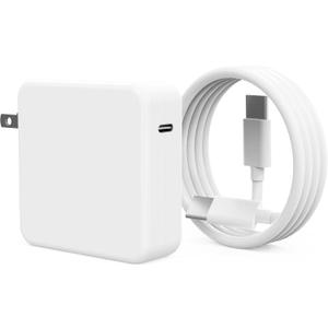 Compatible with Mac Book Pro Charger, 61W USB C Compact and Foldable Fast Charger for MacBook Air, Samsung Galaxy, iPad Pro, and All USB C Devices