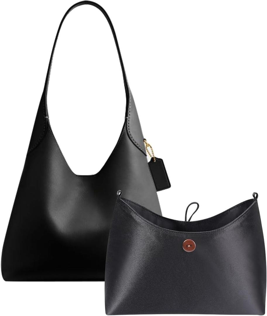 ZTUJO Purse Organizer Insert For Coach Brooklyn 28 and 39 (Black, For Brooklyn 39)