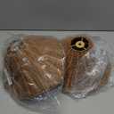 Wicker Boho Lampshades,Table Lamps Shades-2 pack,Hand Crafted Rattan Lamp Shades For Table Lamps and Floor Light- Boho and Flower-inspired Designs(Dark Brown)