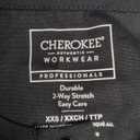 Cherokee Scrub for Women Snap Front Jacket with 3 Pockets, Fade Resistant, 2-Way Stretch, Soft & Durable Fabric (XX-Small, Black)