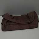 Women's Suede Tote Bag Retro Crescent Shoulder Bag Trendy Slouchy Suede Handbag Underarm Purse Work Bag Dumpling Bag