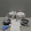 FORASTO 2Pack 2 in 1 Toilet Brush and Plunger Set,Clean Gloves, Extended Handle PlungerToilet Bowl Brush Plunger Set,Bathroom Cleaning Tools,Toilet Brush Plunger Combo,Cleaning Brush(Cream White)