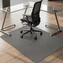 Kuyal Office Chair Mat for Hardwood Floor,44" x 58" Heavy Duty Desk Chair Mat for Office & Home, Anti Slip, Non-Curve Computer Chair Protector Mat, Light Brown