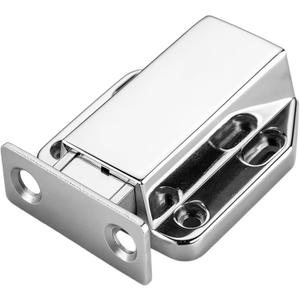 Touch Latch Magnetic Push to Open Heavy Duty Closure Latches Metal Alloy Push Release Hardware Pack for Large Doors Kitchen Wardrobes Closets Drawers Cabinets 1.9 x 1.6 inch