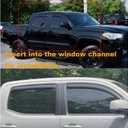 Vent deflectors Window Visors Tape-On Fit 2016-2023 Toyota Tacoma Accessories Double Cab-4pcs Rain Guards,2016 2017 2018 2019 2020 2021 2022 2023