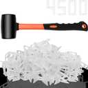 DGSL Tile Leveling System, 4500-PieceTile Spacers Clips 1/8 Inch Tile Tools, Tile Installation Tools for Professional Ceramic Tile and Stone Installation