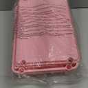 Goovilla 3 Tier Rolling Utility Cart Organizer with Removable Drawer, Stable and Sturdy Pink Rolling Storage Carts with 2 Lockable Wheels for Bathroom, Kitchen, Snack, Craft, Makeup, Baby Essentials