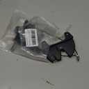 Drawstring Locking Gate Gravity LatchThe Other Side can Also be Opened, Key Lockable on One Side of Gate, for Metal, Wood, and Vinyl Fences, Black (1, Black)