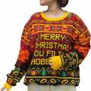 Ugly Christmas Sweater for 2025  Knitted Sweater  Holiday Sweatshirt  Gifts for Christmas (X-Large)