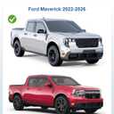Out-Channel Window Rain Guards Fit for Ford Maverick 2022 2023 2024 2025 2026, Window Visors Vent Shades Wind Deflector Dark Smoke with Thicker 4PCS