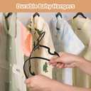 100 Pack Black Baby Hangers 11.42 Inch & 12.91 Inch Each 50 Pack - Kids Non-Slip Clothes Hangers for Infant & Child, Durable Plastic Children's Hangers for Closet, Pants, Coats, Skirts (11.42 " x 6.3" and 12.91" x 6.89")