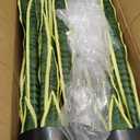 Crowye 4 Pack 3.15 Ft Tall Artificial Snake Plant Faux Sansevieria Plant Large Fake Snake Bulk in Pot for Home Office Housewarming Gift