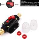 2 Pack 150A Inline 12 Volt Circuit Breaker with Manual Reset,Marine 150 amp Inline Fuse for Car Audio, Stereo Switch and Solar Inverter System