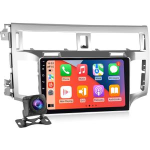 [2+64G] Android Car Stereo for Toyota Avalon 2006 2007 2008 2009 2010 - Wireless Carplay & Android Auto - 9 Inch Touchscreen Radio with Equalizer, WiFi, GPS, Split Screen, AHD Rear View Camera