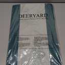 DEERYARD Woven Placemats Set of 6 – Green & White Ginkgo Leaf Design – Heat Resistant, Waterproof & Easy to Clean – Perfect for Dining Table, Kitchen, Restaurant & Outdoor Use