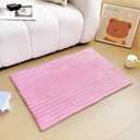Light Pink Faux Fur Striped Plush Area Rug for Bedroom Living Room Sofa,2'x3' Fluffy Shaggy Rectangular Square Rug for Kids Teen Girls Room,Furry Carpet Rug for Nursery Baby Room